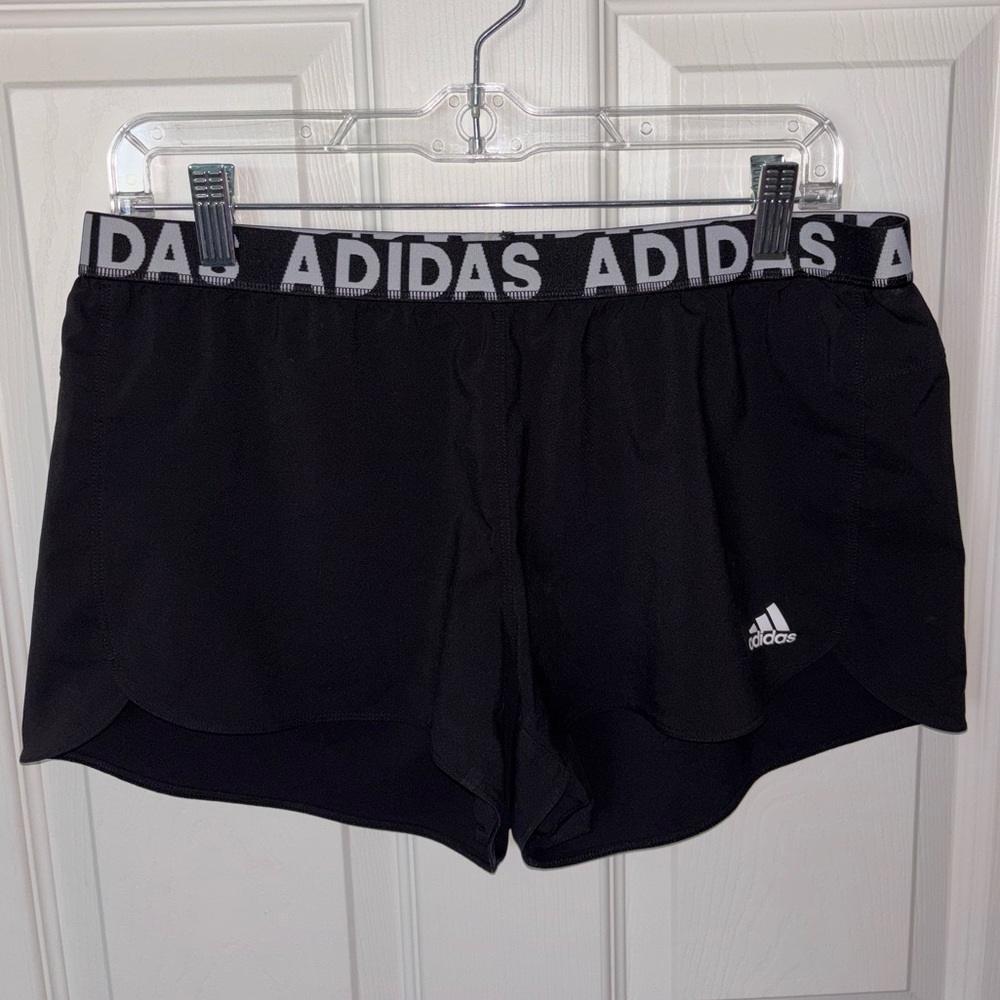 Adidas Black Athletic Shorts Lightweight Performance